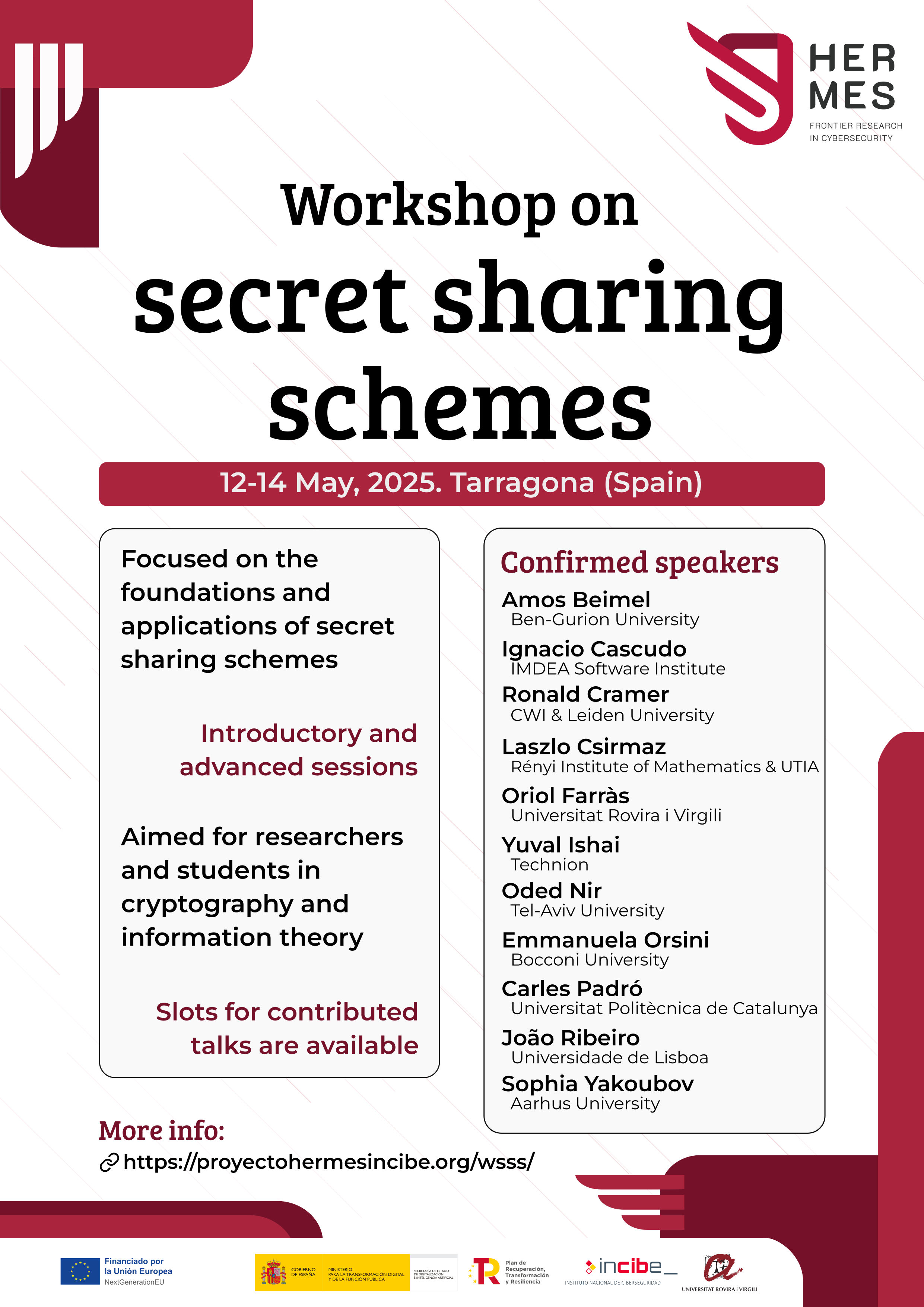 Workshop on secret sharing schemes