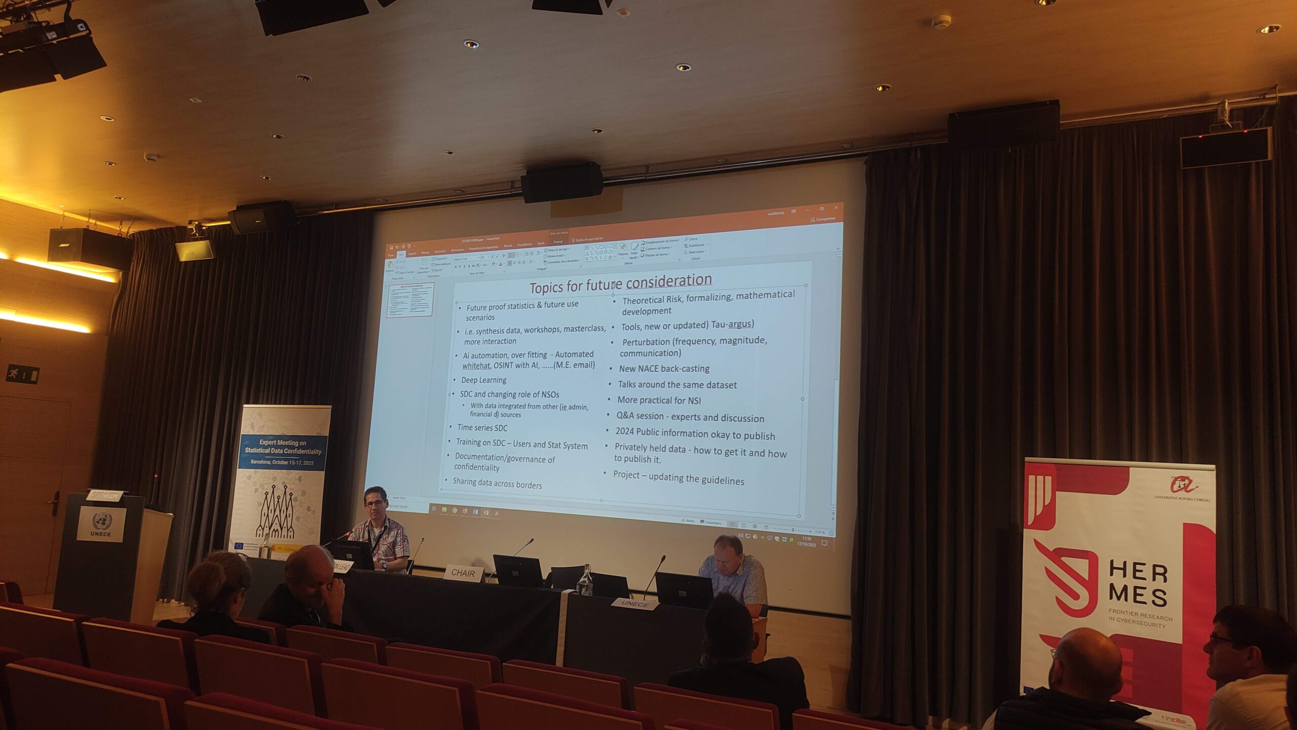 El proyecto HERMES reúne a expertos de todo el mundo en confidencialidad de datos estadísticos